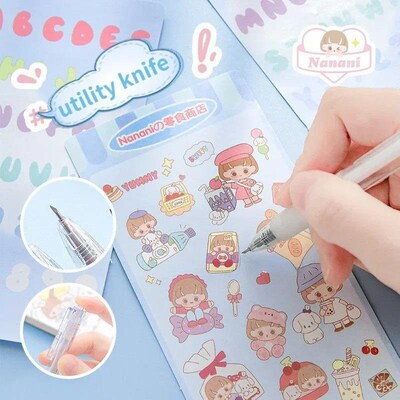 8pcs Ins Scrapbook Tool with Storage Box Straight Elbow跨境