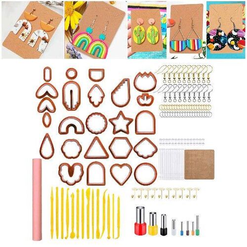24 Piece Polymer Clay Cookie Cutter Set Assorted Shapes