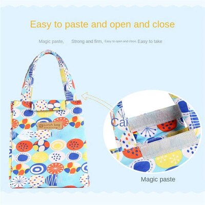 Oxford Cloth Inulated Lunch Bag Camping Food Drink Cooler Ba