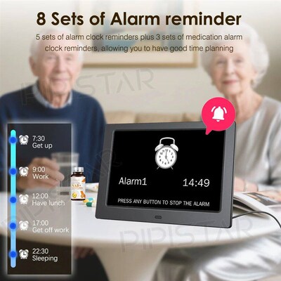 7 /10.1 Digital Calendar Dementia Clocks for Seniors Digital