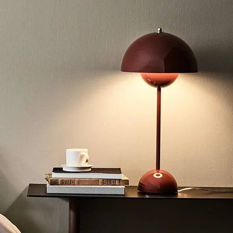 Nordic modern minimalist bedroom bedside lamp creative macar - 实物图