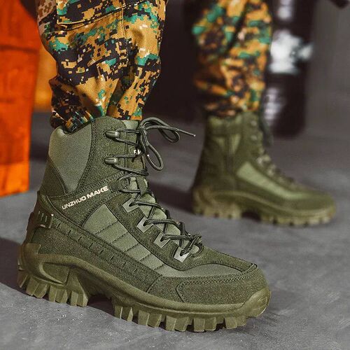 Fujeak 2023 Men Military Tactical Boots Autumn Winter Waterp