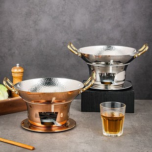 干锅锅具家用锅专用30不锈钢酒精炉酒店餐具商用高端新式锅仔炉