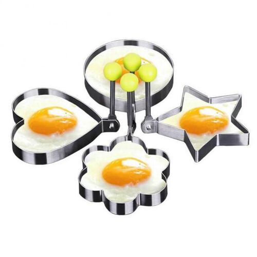 5 Style Stainless Steel Fried Egg Pancake Shaper Omelette Mo