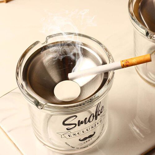 Ashtray for home use, designed to prevent ash from flying. S