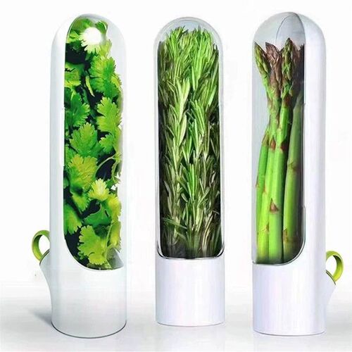 Fresh Herb Keeper Container Vanilla Fresh-keeping Cup Vegeta