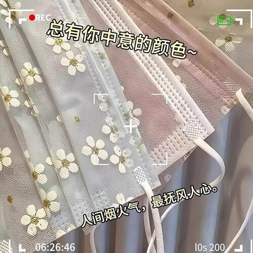 Cherry Blossom Mask Breathable Mesh Popular Female High Appe