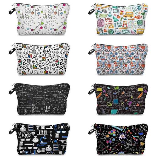 Natural Science Printed Student Pencil Case School Teacher C