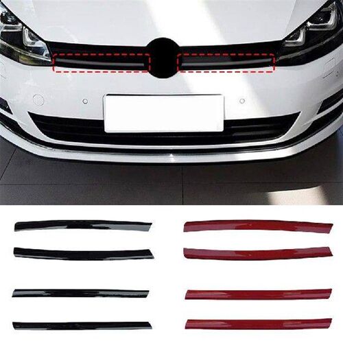 2Pcs Car Grille Decorative Up Grille Strips Car Stickers