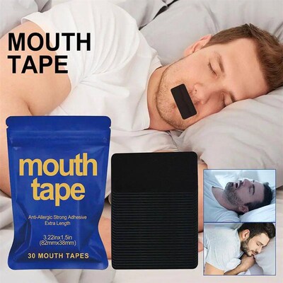 30pcs Snoring Mouth Tapes Improve Sleep Patches Neurasthenia