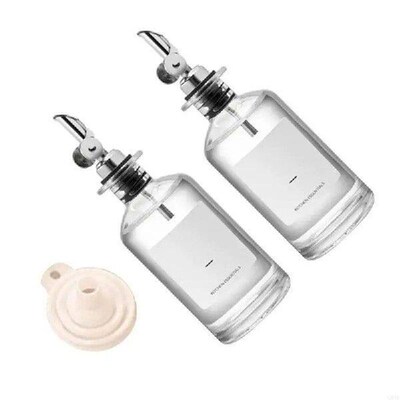 Versatiles Oil Dispenser Bottle Clear Glass Coffee Syrup