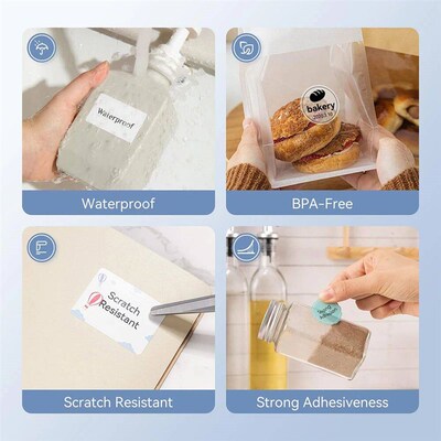 Niimbot White/Color/Transparent Labels er Thermal Adhesive P