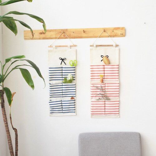 Hanging Storage Bag Organizer with Multi Pockets, Wall Mount