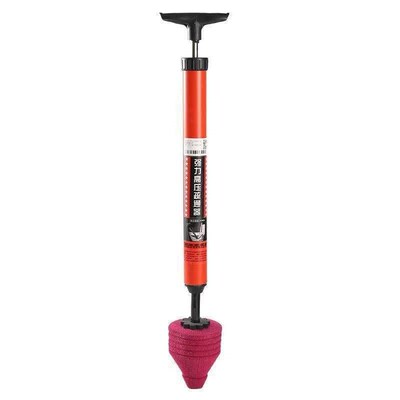 A toilet plunger, a powerful tool for unclogging toilets, is