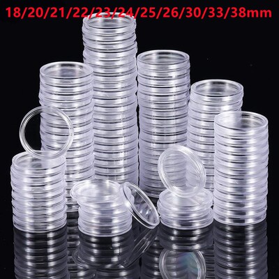 18/20/21/22/23/24/25/26/30/33/38/39mm Coin Collection Holder