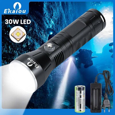 Professional 30W LED Diving Flashlight 3000lumens Tactical U