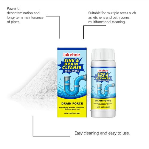 JAKEHOE Drain Pipe Unblocker - Kitchen Sink and Toilet Drain