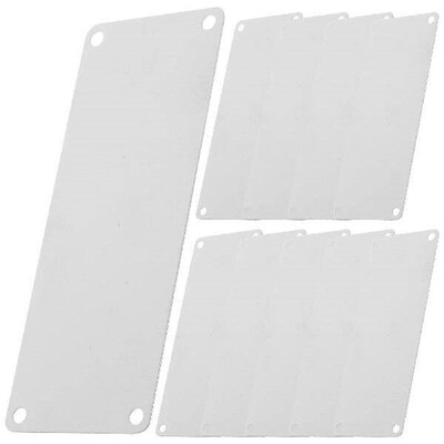10 Pcs Stainless Steel Sign Signs Multi-function Name Plate