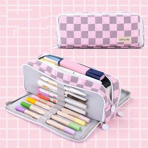 Children Pencil Case School Supplies Capacity Checked