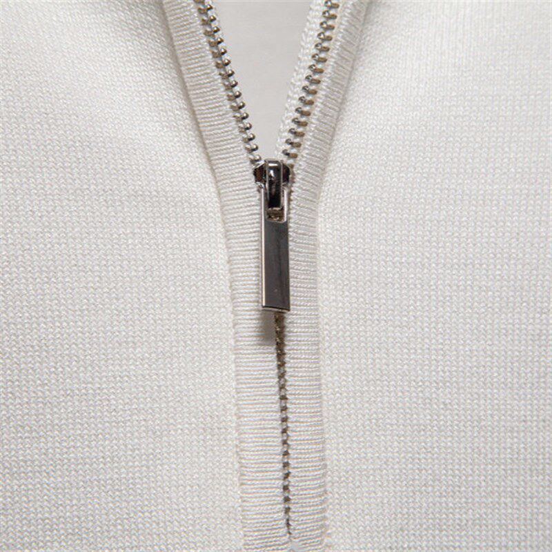 2025 Mens Business Casual Sweater Lapel Sweater Short Sleev