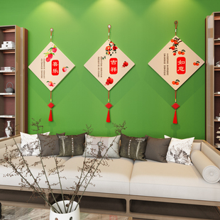 202新年装饰客厅沙发墙面挂件电视背景玄关餐厅门上贴画卧室布置