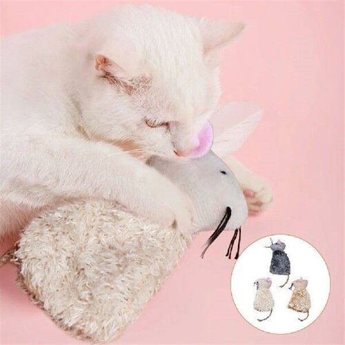 3 Pcs Toy Cat Kangaroo Interactive Molar Toys Chew Supple