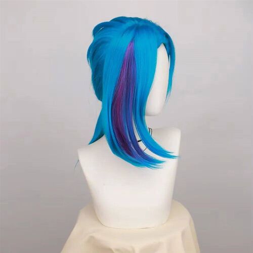 SuQ Game Vi Jinx Cosplay Wig Arcane Season  Vi Black Hair