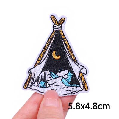 Outdoor Iron On Patches For Clothes Camp Embroidered Patches