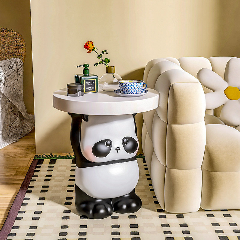 创意熊猫落地摆件托盘客厅沙发边几大型家居饰品乔迁新居搬家礼品,家居饰品,落地摆件,淘宝优惠券,粉丝福利购,淘宝优惠卷