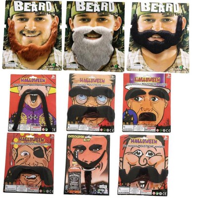 Halloween costume Fake beard party mustache moustache 假胡子
