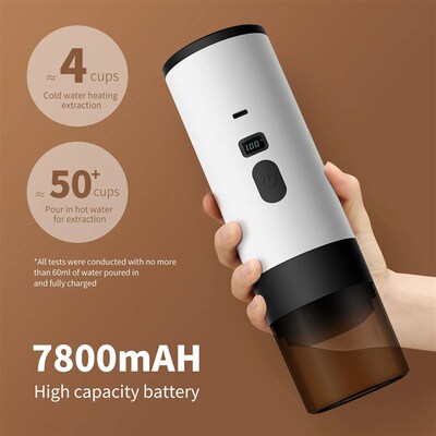 2025 New Portable Capsule Coffee Maker - High Pressure, Wire