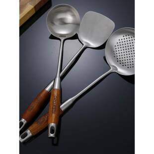 304不锈钢锅铲锅勺漏勺家用炒菜铲子厨房面捞饭勺子厨具套装