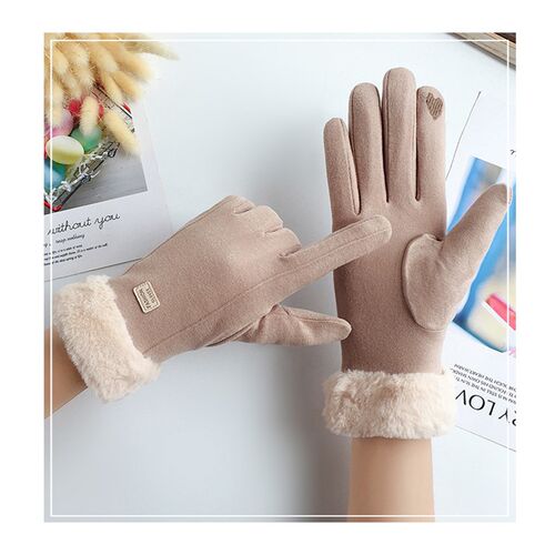 New womens warm touch screen gloves for autumn and winter
