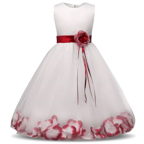 Flower Girl Baby Wedding Dress Fairy Petals Childrens Cloth