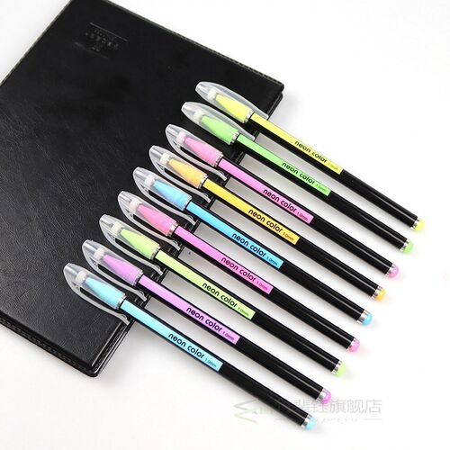 ZUIXUA Neon Color Creative Metal Colored Gel Pen 12/16/24/36
