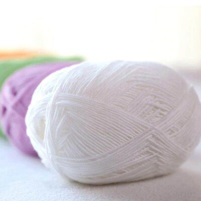 50g Soft Thick Fiber Yarn Bamboo Cotton Yarn Crochet Yarn B