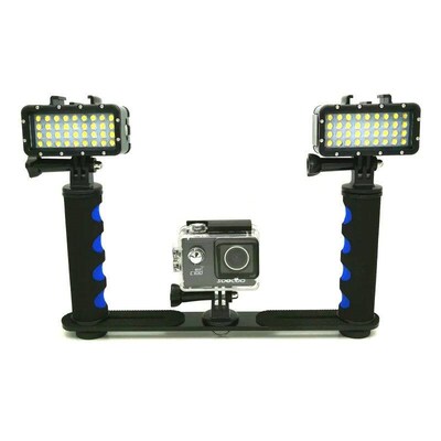 New Lamp Diving Waterproof LED Light Handheld Stents Holder