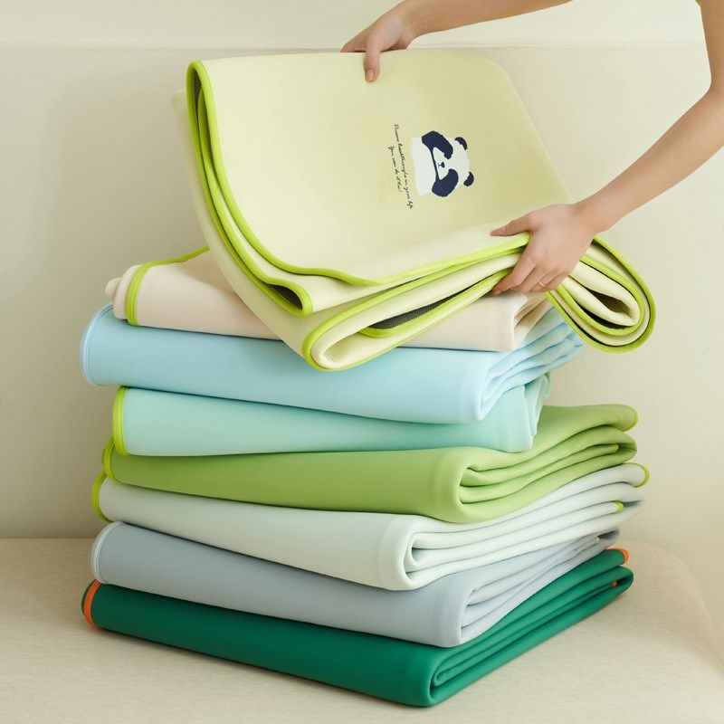 熊猫冻冻凉席家用凉感抑菌软席可折叠可水洗机洗夏季冰丝席单人,床上用品,冰丝席,淘宝优惠券,粉丝福利购,淘宝优惠卷