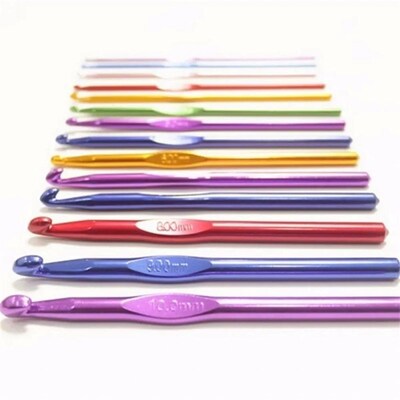 8/10/12/10Pcs Aluminum Knitting Needles Metal Crochet Set Ho
