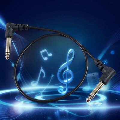 6.35mm Guitar Patch Cable Audio Cable Connector Effects