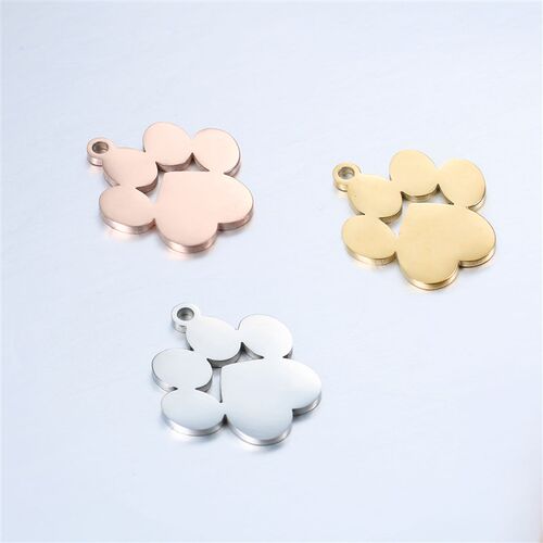 DOOYIO 5pcs/Lot Stainless Steel Charms Animals Dog and Cat C