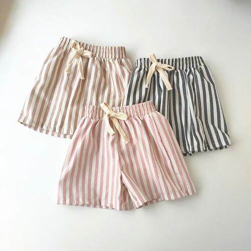 Childrens Clothing Vintage Linen Cotton Stripe Pants Baby B