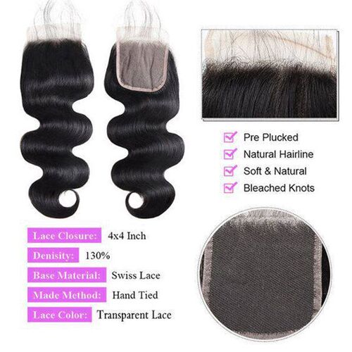 African Wig 4*4 Transparent Lace Live Hair Lace Hair Block L