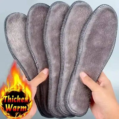 2/4pcs Self Heating Insoles Thermostatic Thermal Insole Faux