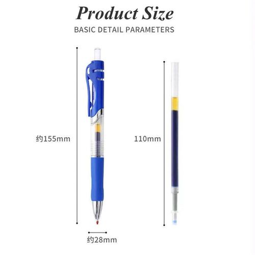 13Pcs Set Ballpen Retractable Gel Pens Black Red Blue Ink 0.