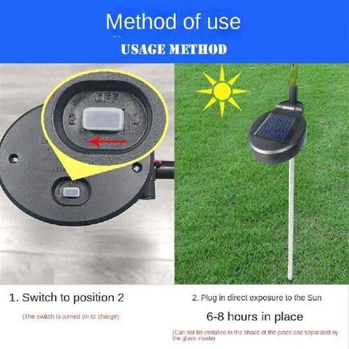 Outdoor Artificial Flower LED Solar Light Yard Path Azalea