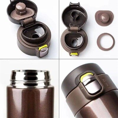 Portable 500ML Bouncing Thermal Cup Leak-proof Stainless