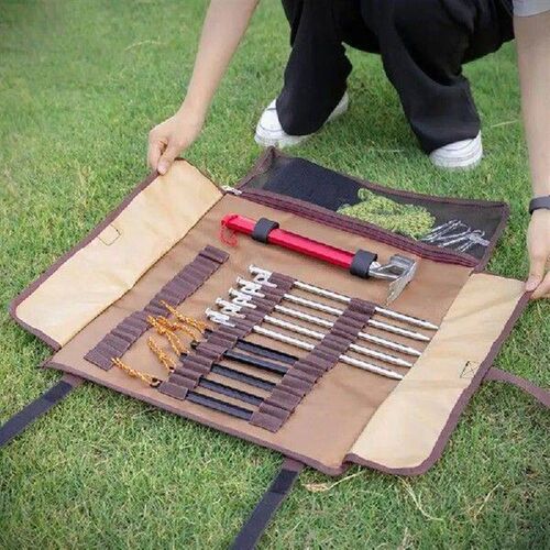 Camping Tent Stakes Storage Bag Tent Accessories Stakes For