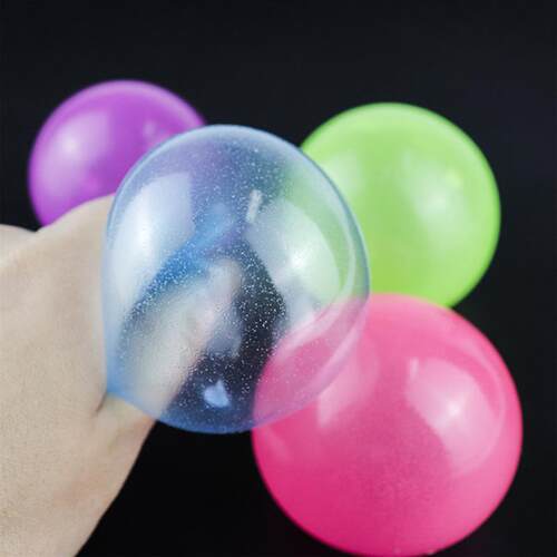 4pcs sticky balls mochi stress ball pop fidget toys夜光球