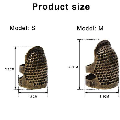 1-3PCS Sewing Thimble Hand-Working Sewing Thimble Finger Pro